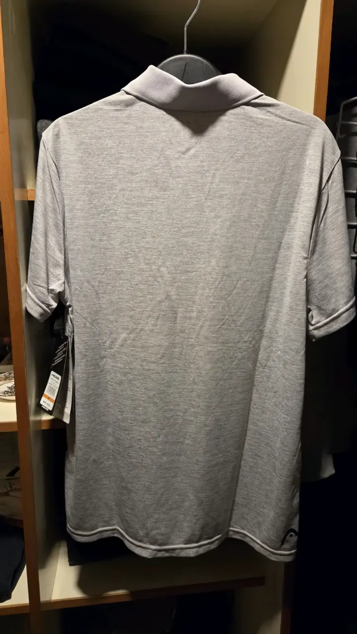 Polera HEAD Next Step Polo – Cement Heather (M) - 6