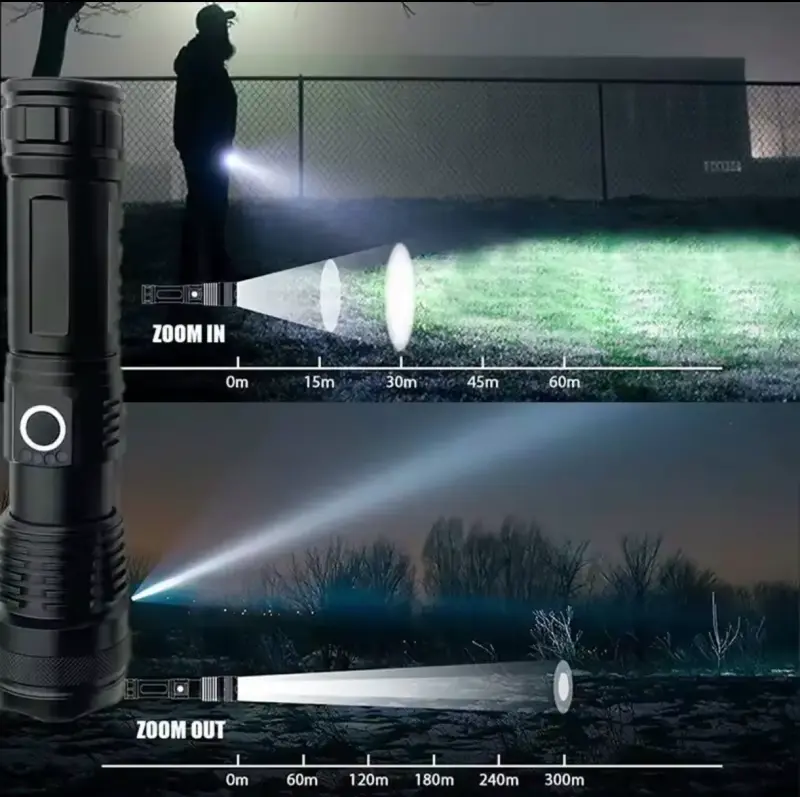 Linterna Táctica LED recargable 1000 Lumenes - 4