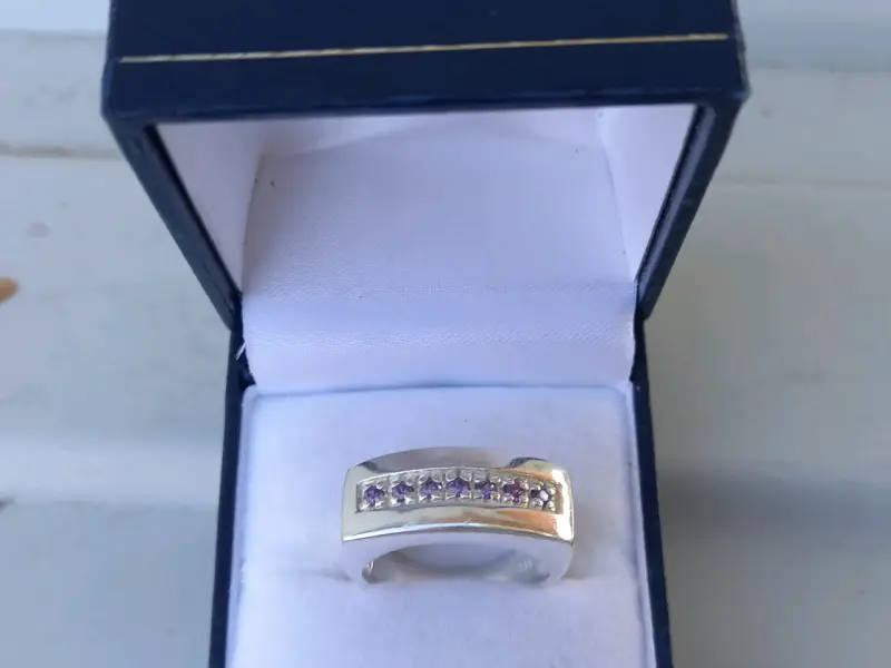 Anillo de plata con circonitas - 3