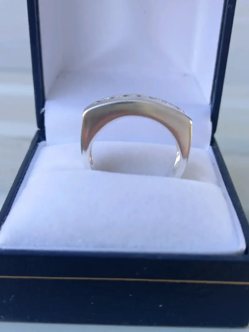 Anillo de plata con circonitas - 4