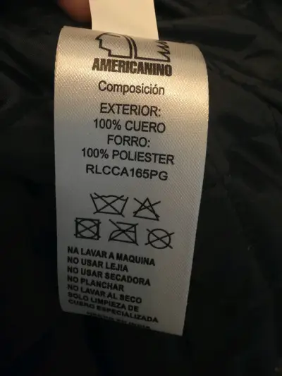 Chaqueta de cuero negra - miniatura 3