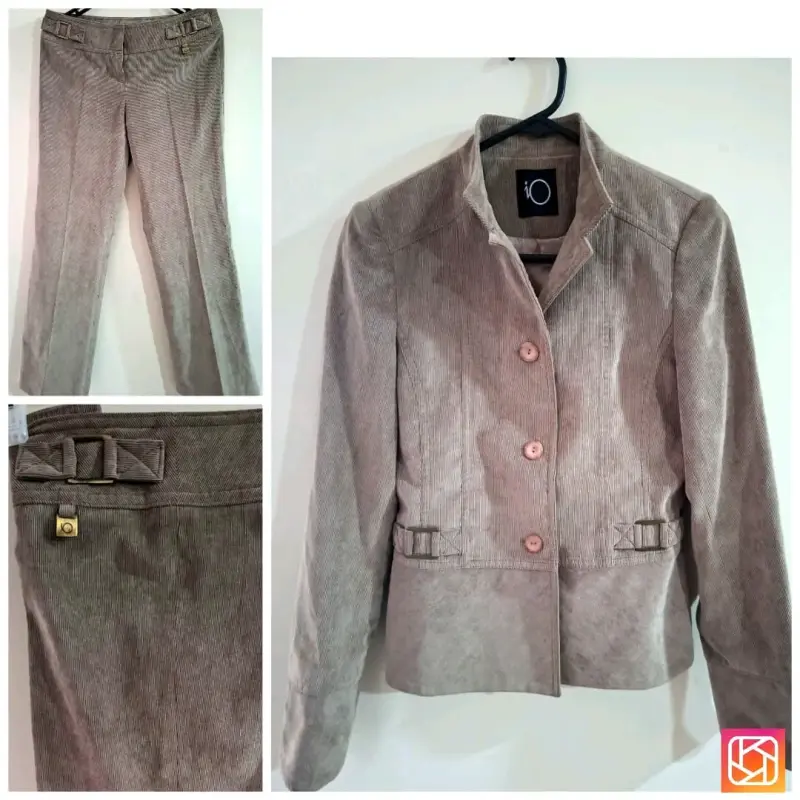 Traje beige de mujer