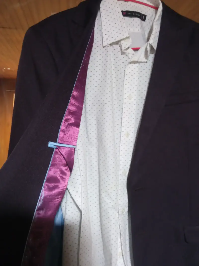 Pantalón formal color lila - 2