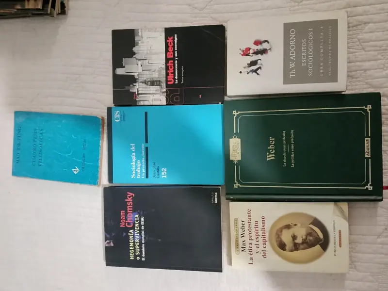 Lote de libros de sociología y filosofía