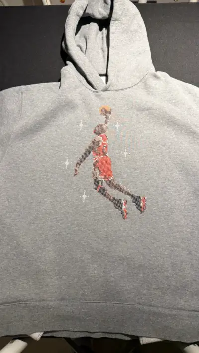 Polerón gris con diseño deportivo jordan original - miniatura 4