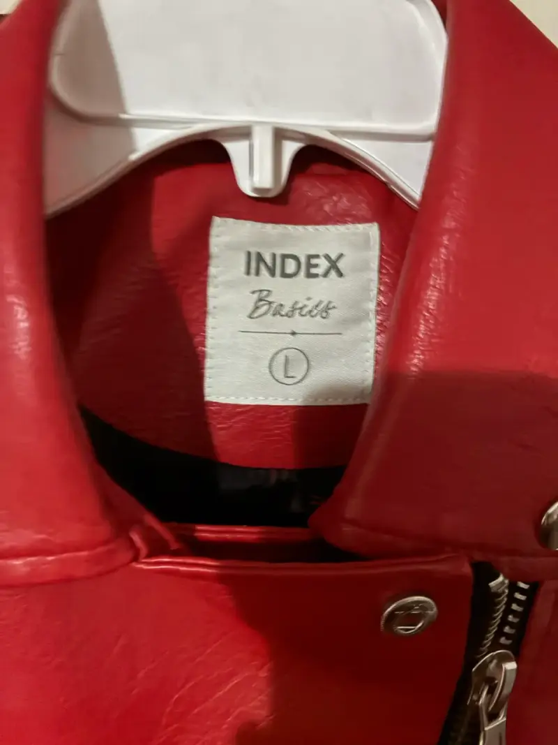 Chaqueta de cuero roja - 3