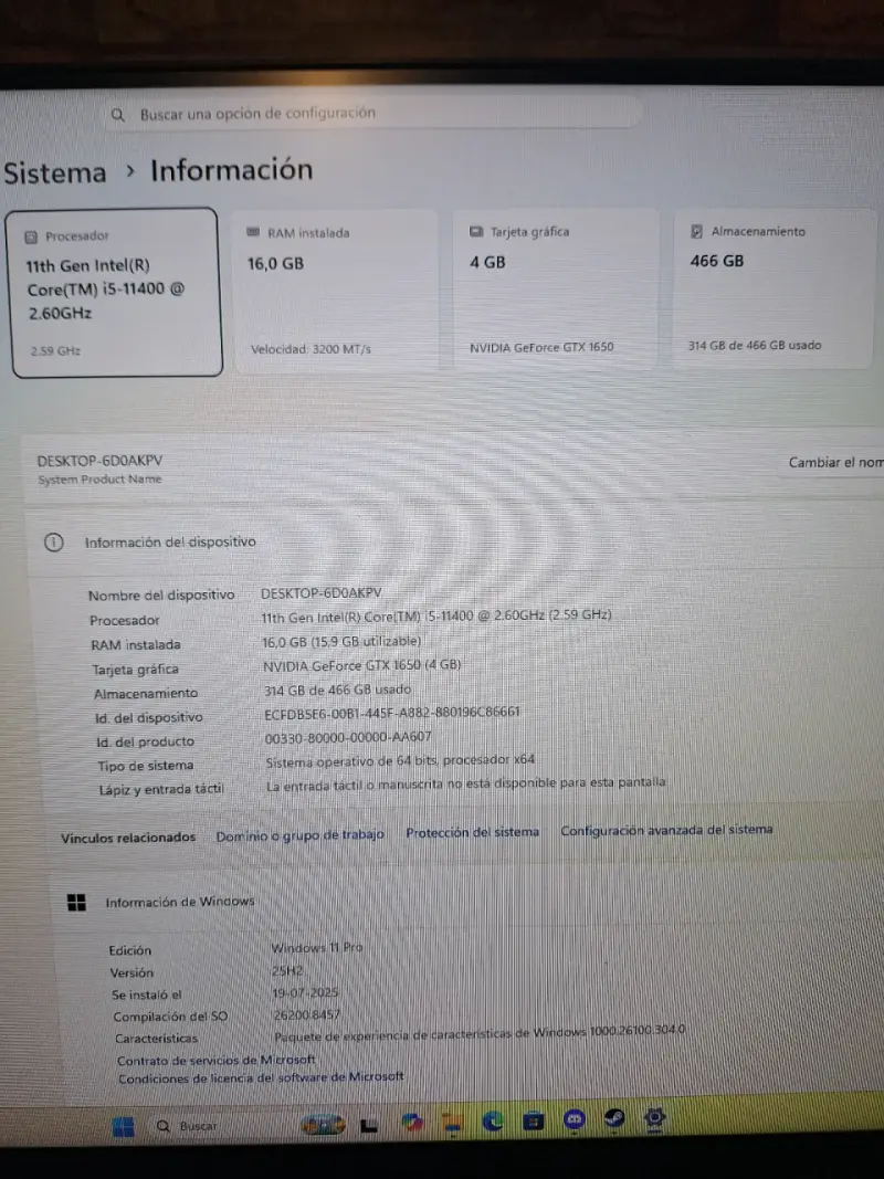 vendo pc gamer INTEL I5 11400 - 5