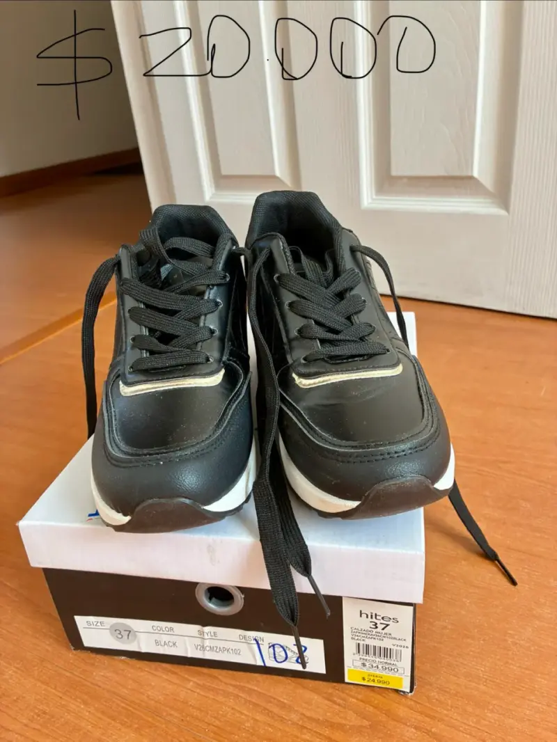 Zapatillas negras talla 37 - 1