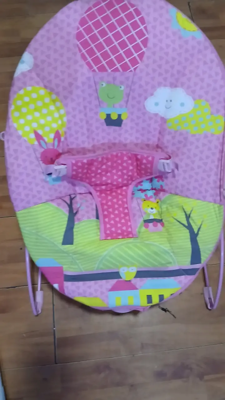 Silla mecedora para bebé colorida - 1