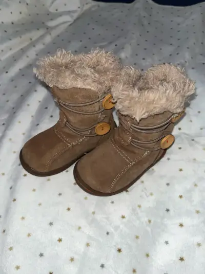 Botines de bebé con forro - miniatura 1