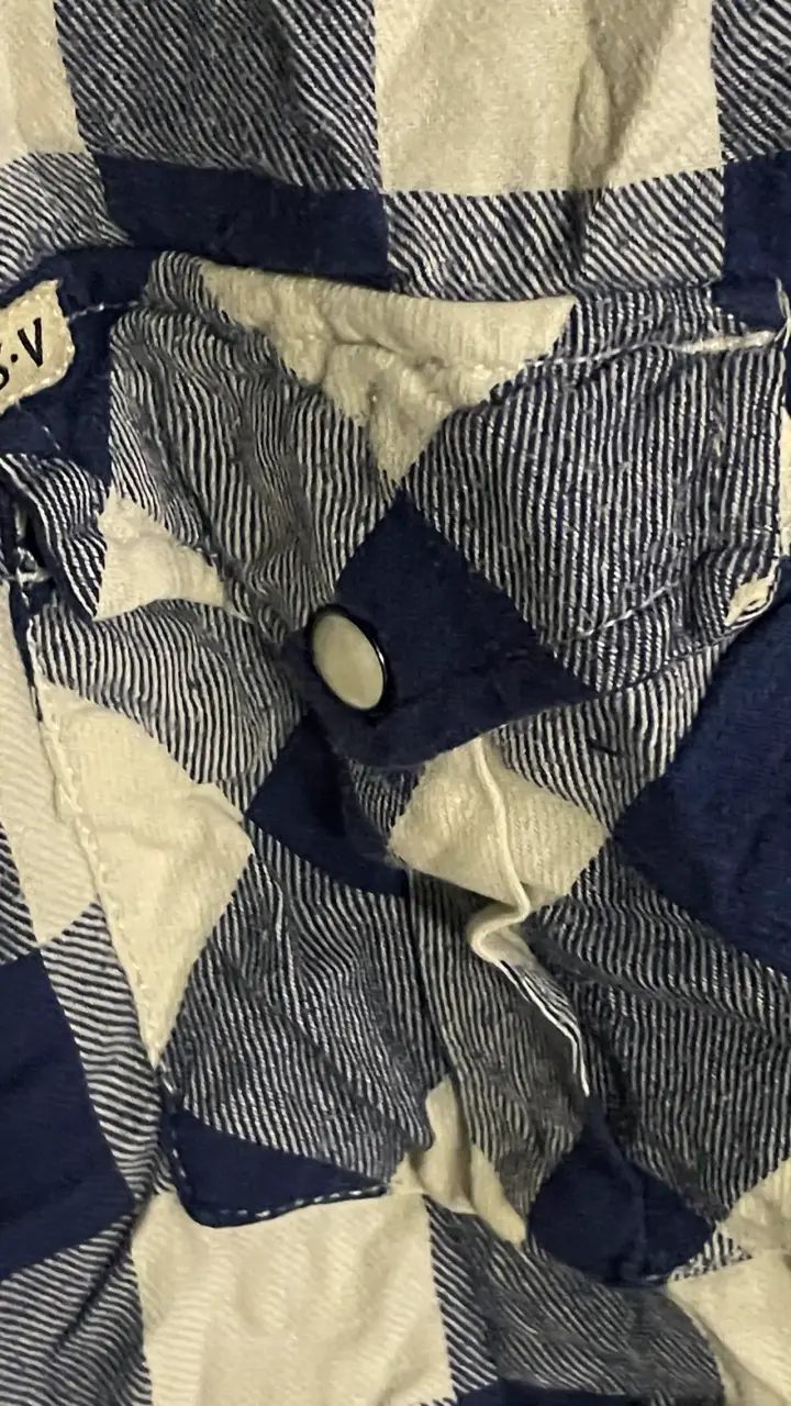 Camisa a cuadros azul y blanco - 2
