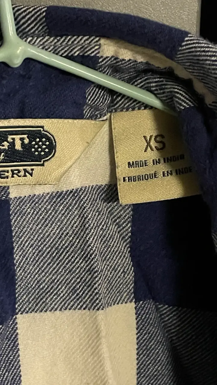 Camisa a cuadros azul y blanco - 4