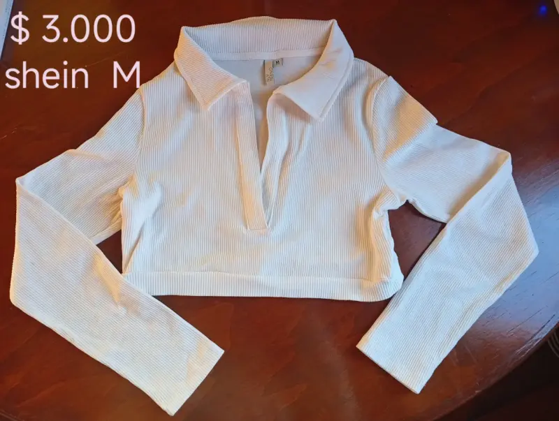Polera blanca de Shein - 1