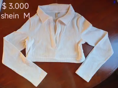 Polera blanca de Shein - miniatura 1