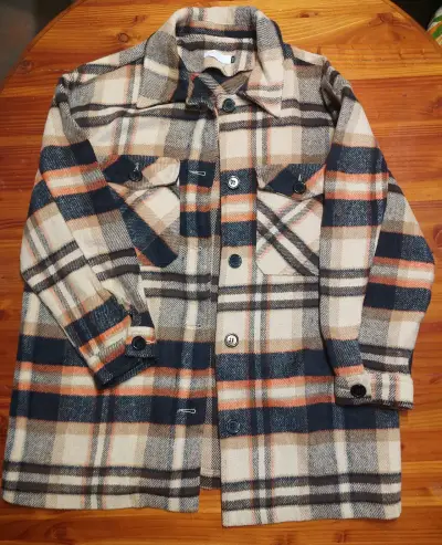 Chaqueta a cuadros multicolor M/L - miniatura 1
