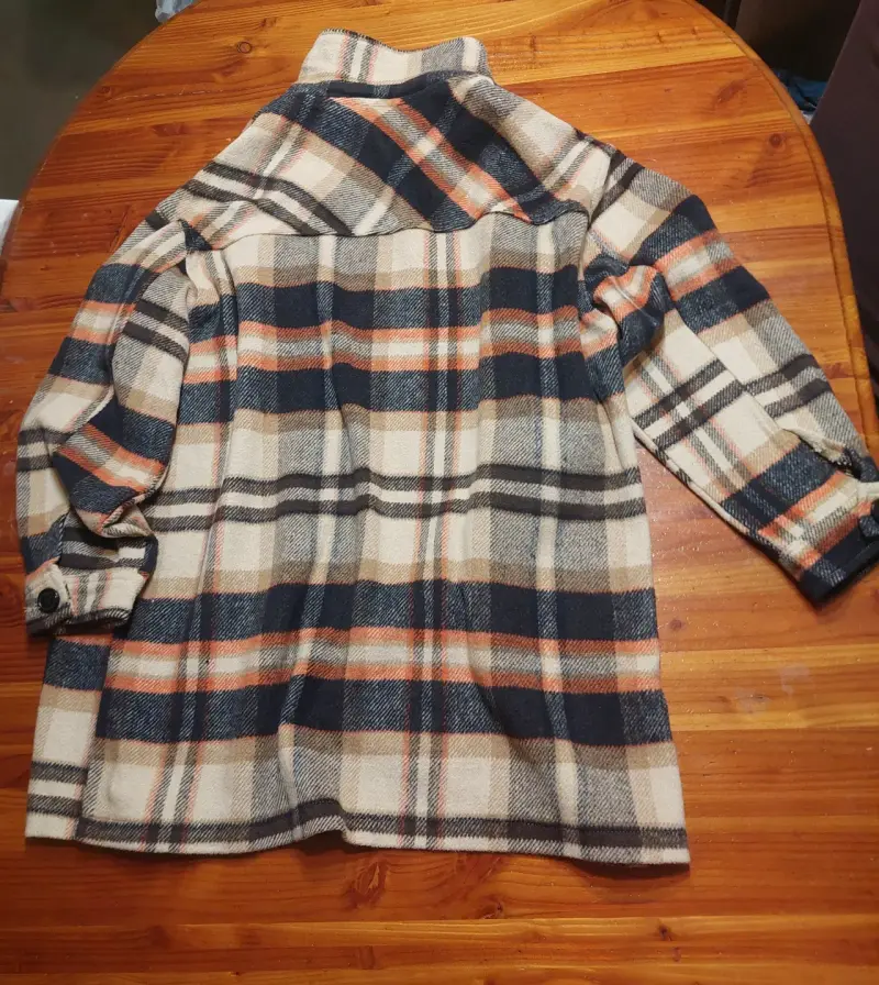 Chaqueta a cuadros multicolor M/L - 2