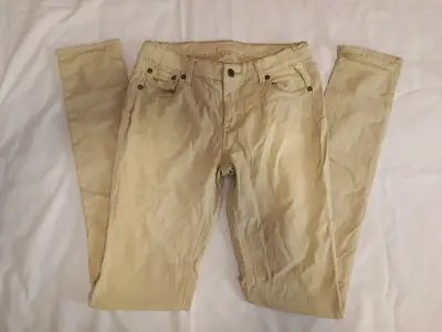 Pantalones beige de mujer - miniatura 1