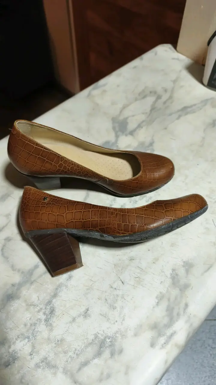 Zapatos bajos café - 2