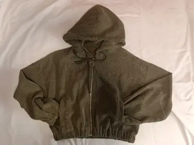 Chaqueta de cotelé con capucha - miniatura 1