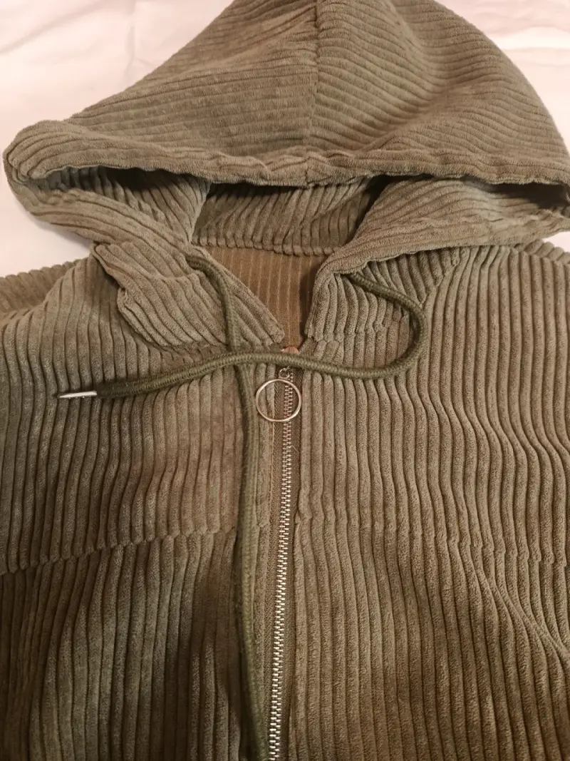 Chaqueta de cotelé con capucha - 2