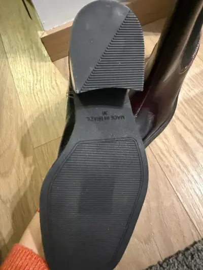 Botines burdeo cuero Gacel 36 - miniatura 3