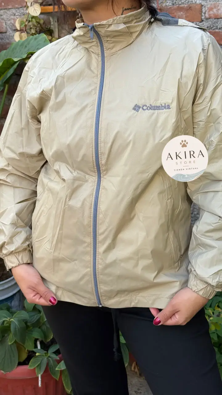 Chaqueta corta viento Columbia con capucha - 2