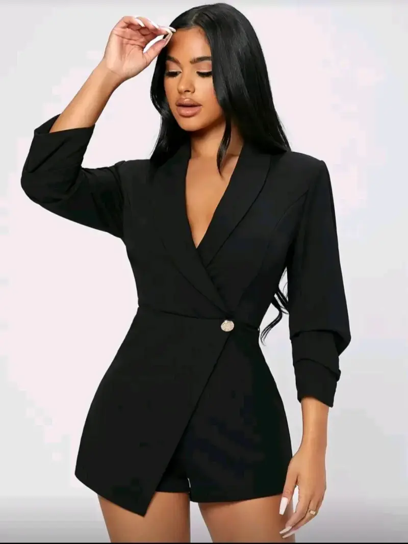 Enterito elegante negro mujer
