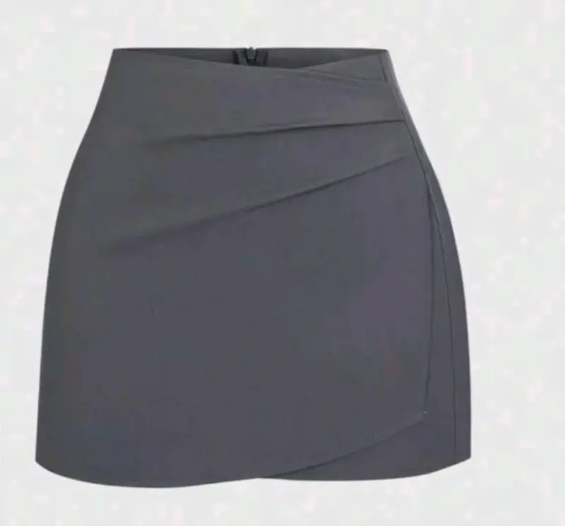 Falda corta gris moderna - 1