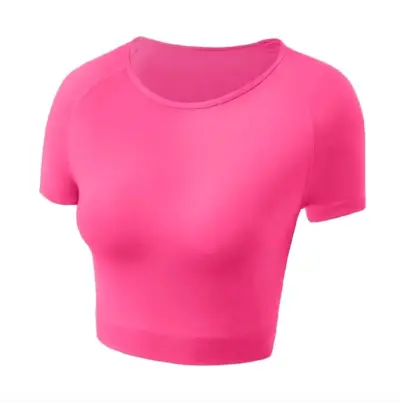 Pack de poleras, negra, rosa y gris básica mujer - miniatura 2