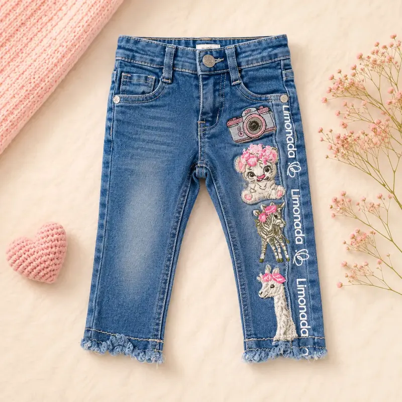 Jeans infantiles Limonada con bordado