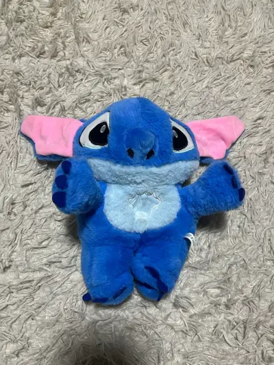 Peluche Stitch  azul con orejas rosadas - miniatura 1