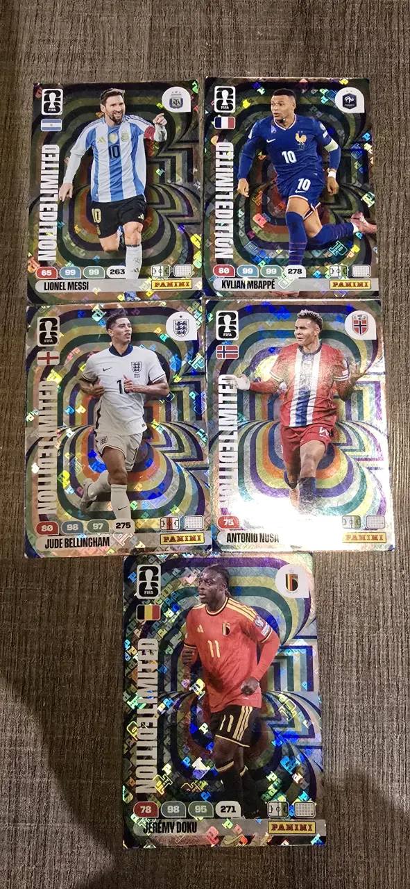 Colección cartas Panini edición limitada