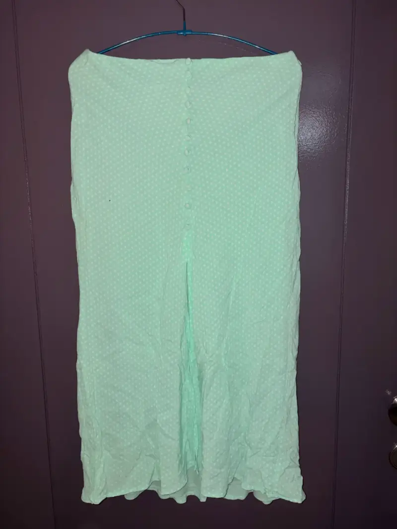 Falda larga verde menta - 1