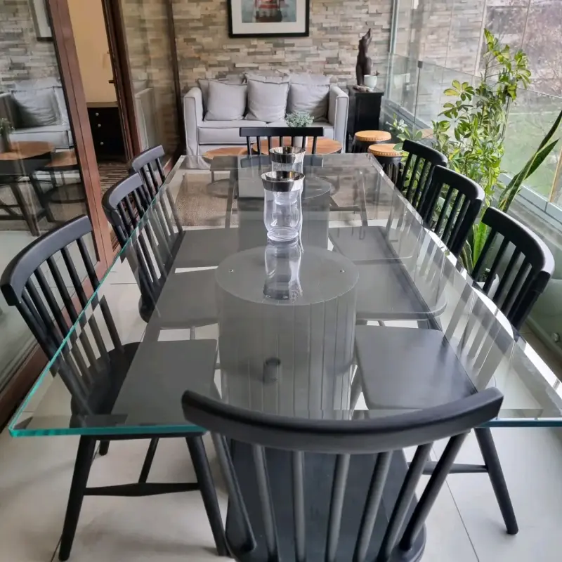 comedor con mesa de vidrio - 2