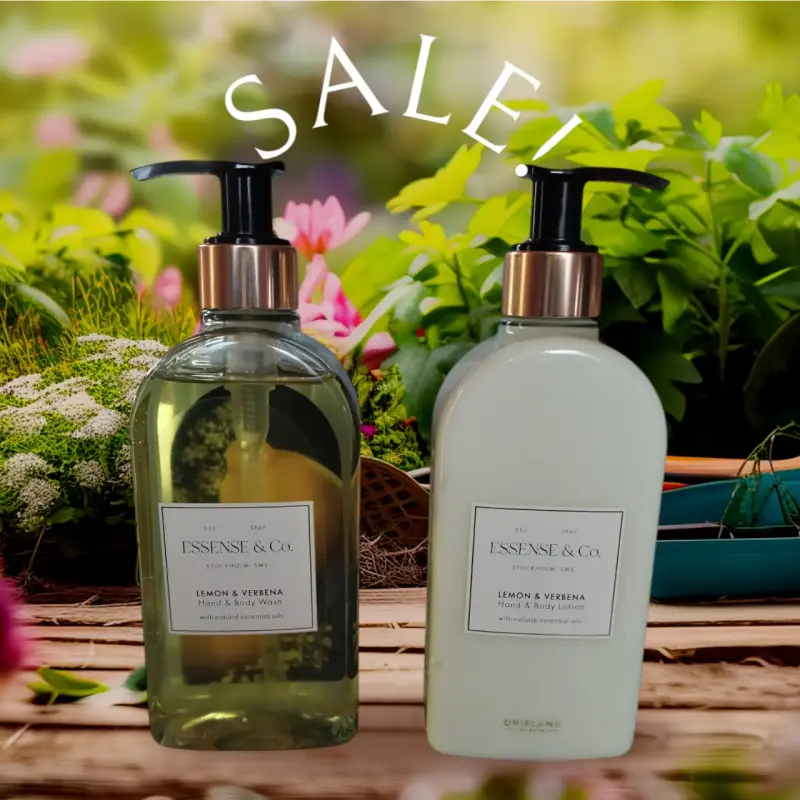 Set jabón y loción de limón y verbena.