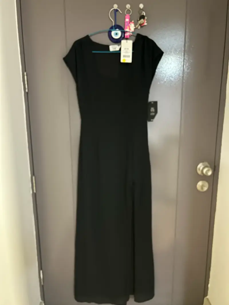 Vestido largo negro con etiqueta - 2