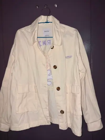 Chaqueta beige Bershka - miniatura 1