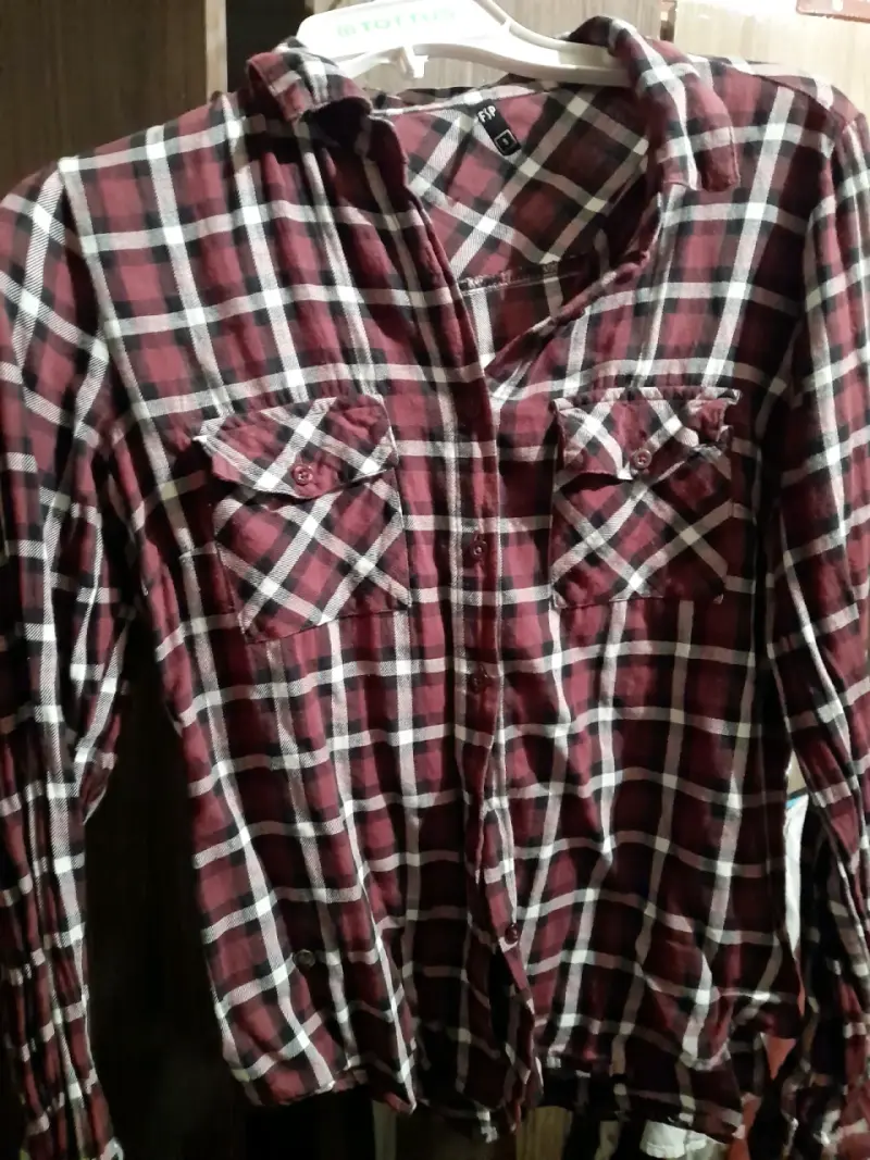 Camisa a cuadros marrón - 1