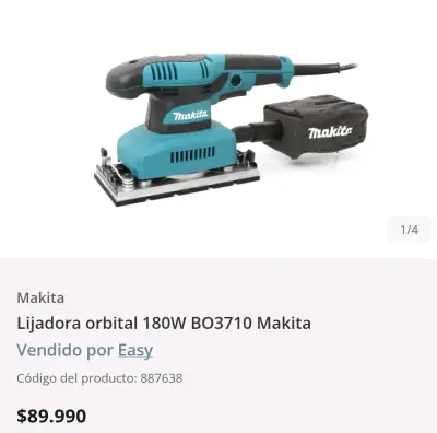 Lijadora de acabado Makita BO3710 - miniatura 4