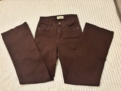 Pantalones café Raindoor 36 - miniatura 1