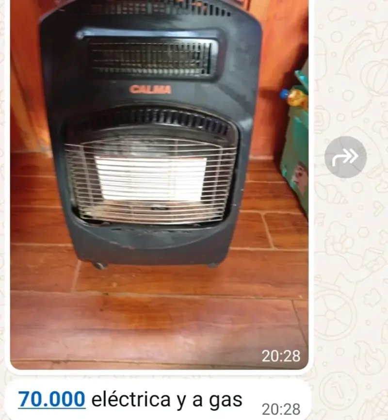 Estufa eléctrica y a gas Calma - 1