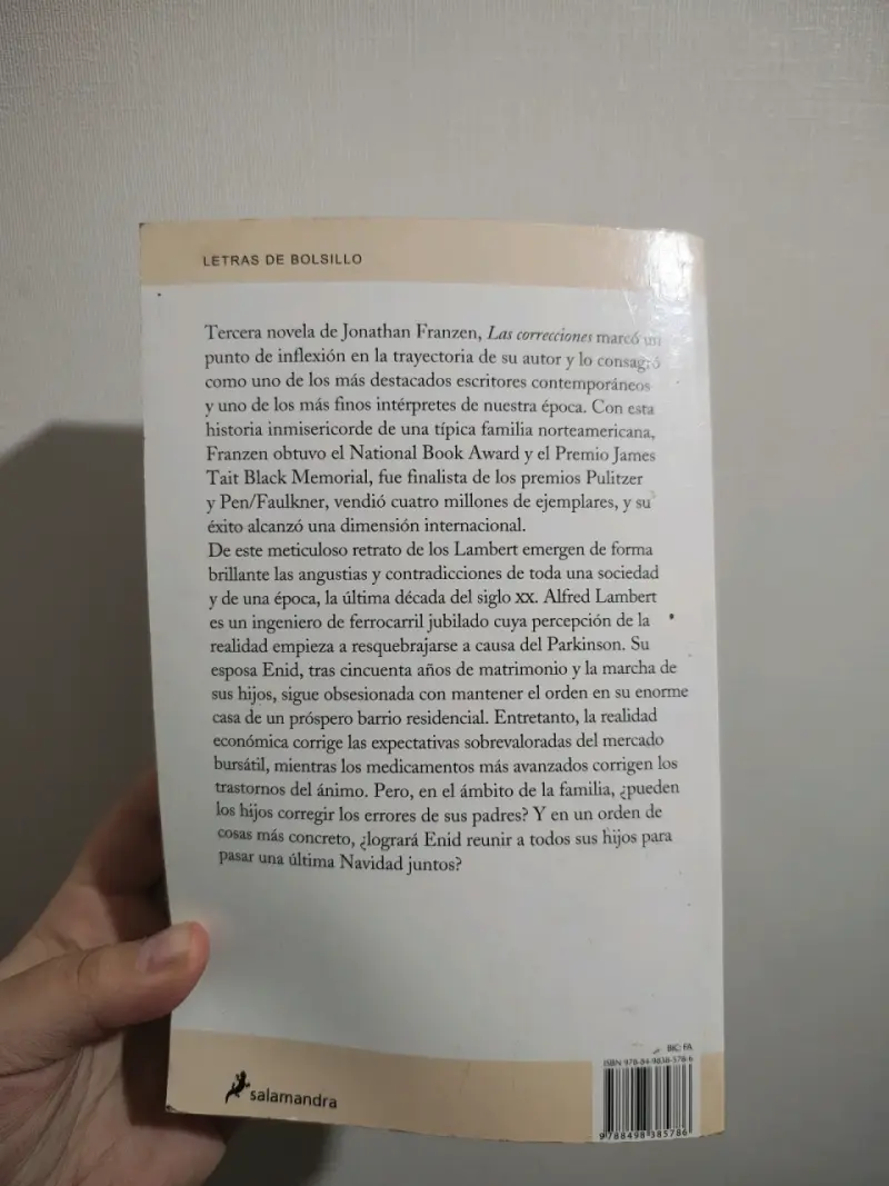Libro 'Las correcciones' de Jonathan Franzen - 2