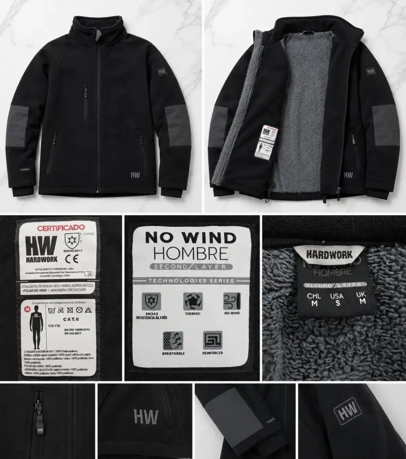 Chaqueta HW No Wind Hombre Negra