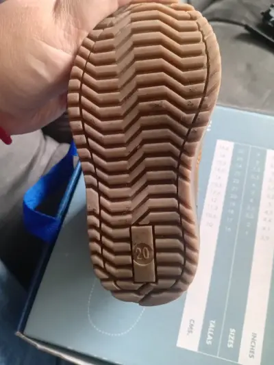 Botines de cuero marrón para niños - miniatura 3