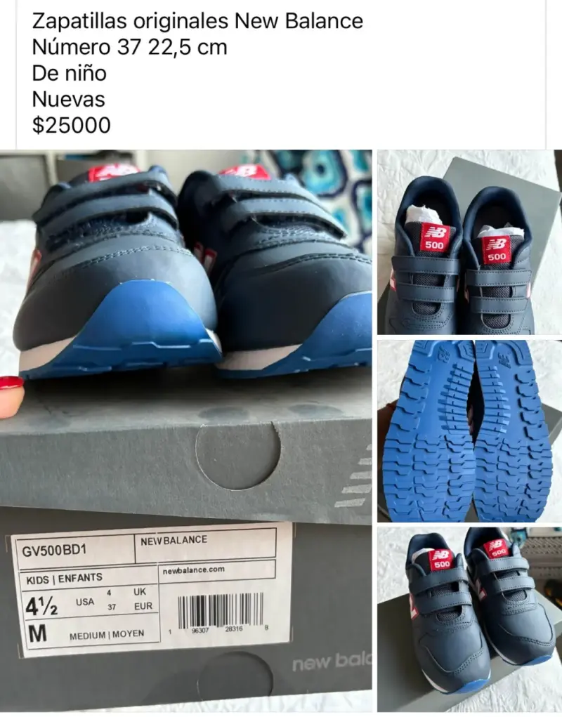 Zapatillas New Balance niño azules