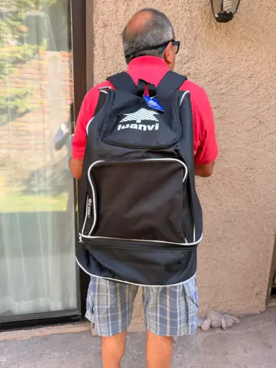 Mochila Deportiva Luanvi Negra con Compartimento - miniatura 1