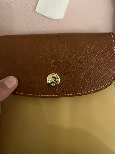 Cartera beige réplica Longchamp talla L - miniatura 3