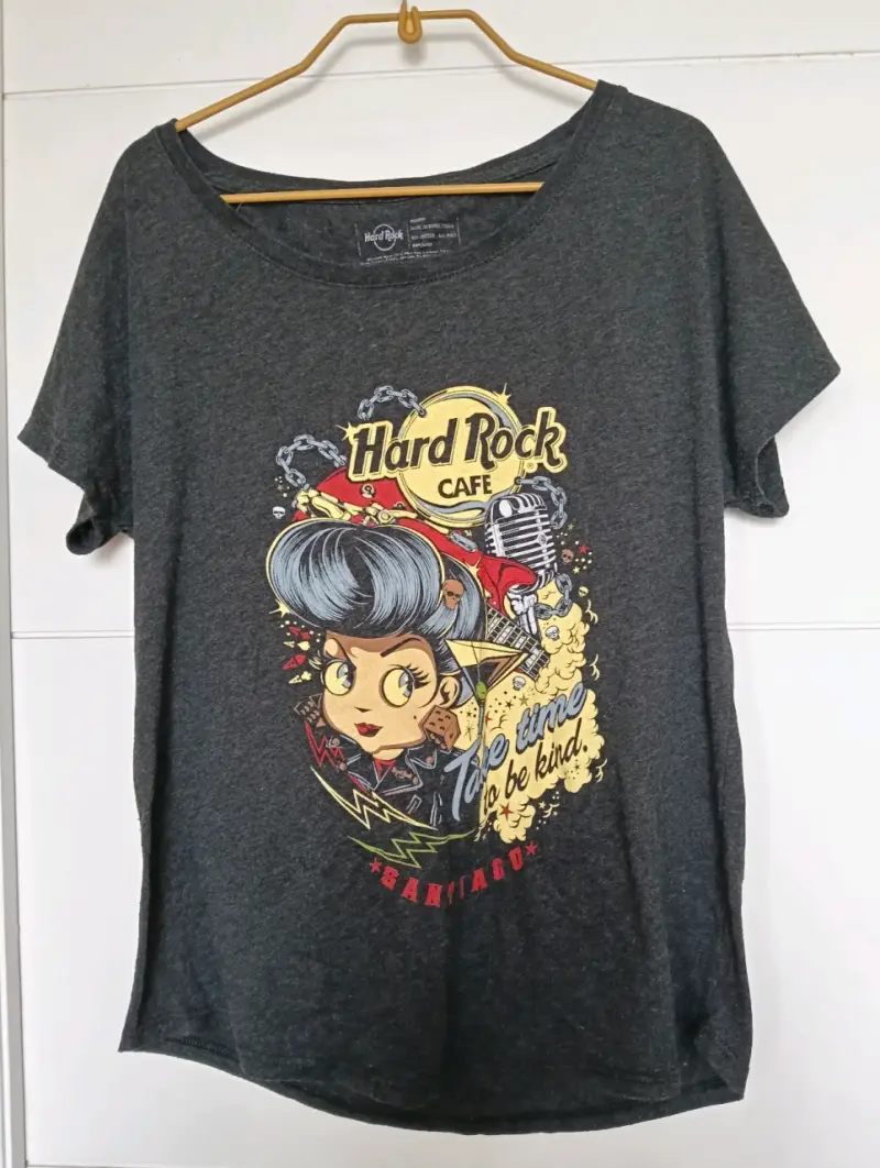Polera Hard Rock Cafe gris - 1