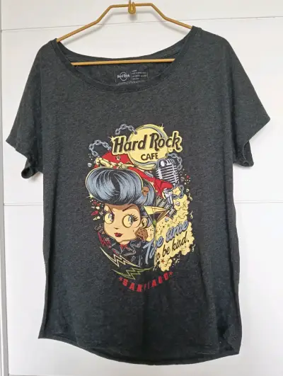 Polera Hard Rock Cafe gris - miniatura 1