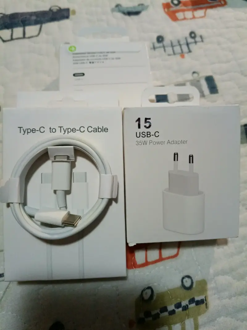 Cargador USB-C y cable tipo C-C - 1